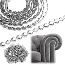 Marsui 32.8ft D11mm Upholstery Tack Strip Upholstery Tacks for Furniture Decorative Nail Strips Antique Plated Nailhead Trims Furniture Sofa Decorative Nail Tool for Couch Chair Sofa (Sliver)