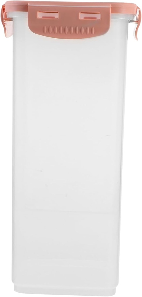 Airtight Bread Storage Box for Kitchen Counter - Large 1700Ml Bread Keeper Container in Pink Perfect for Preserving Homemade Snacks and Grains
