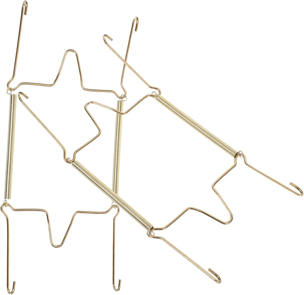 DECHOUS 2pcs U-Shaped Spring Plate Hanging Rack Invisible Plate Hangers for Kitchen Wall Decor Organizer for Cabinet