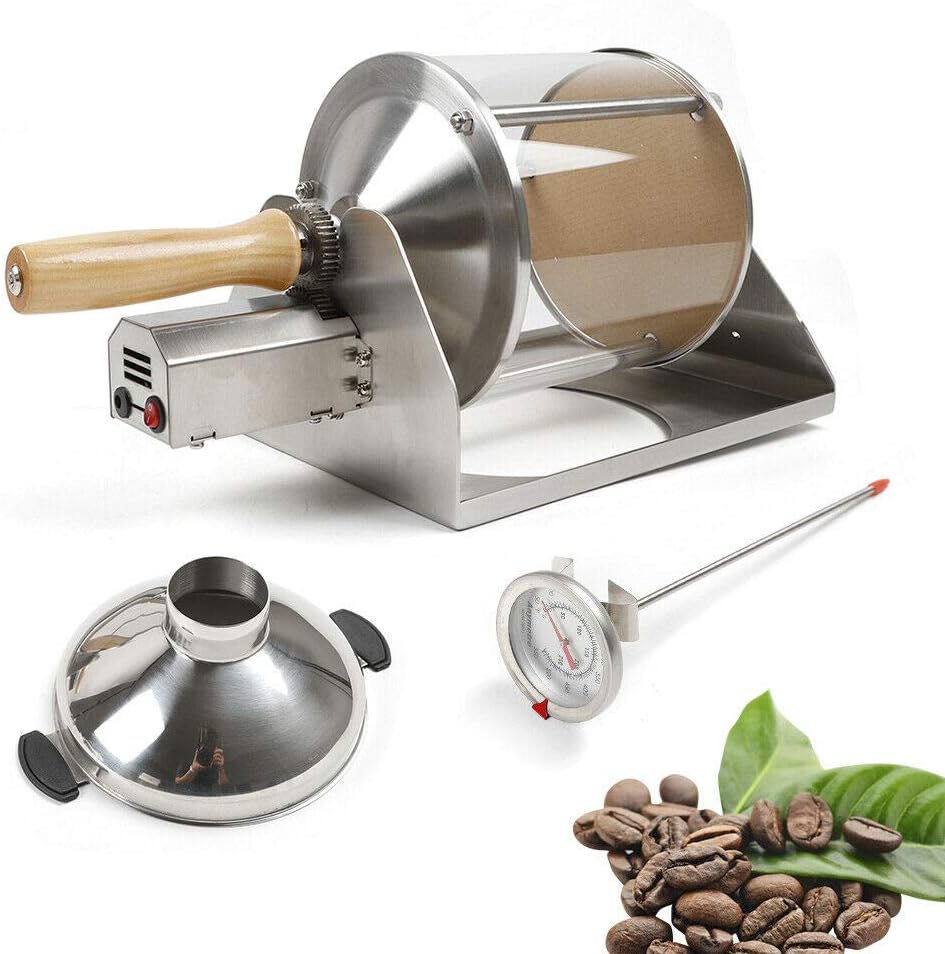 Coffee Roaster, 400G Gas Coffee Beans Roasting Machine Coffee Beans Baker with Timer for Home or Coffee Shop Use