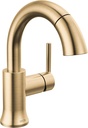 Delta Faucet Trinsic Pull Down Bathroom Faucet, Bathroom Pull Out Faucet, Gold Single Hole Bathroom Faucet with Pull Down, Bathroom Sink Faucet Magnetic Docking, Champagne Bronze 559HAR-CZPD-DST