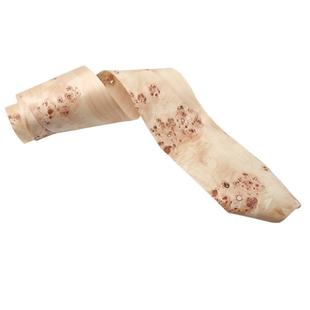 Natural Poplar Tree Veneer with Burl Wood Sheets | Thin Wood Sheets for Furniture Refurbishing, Guitar, Speaker, Automotive Interior, and DIY Projects (7.9 x 78.7 in/20 x 200 cm)