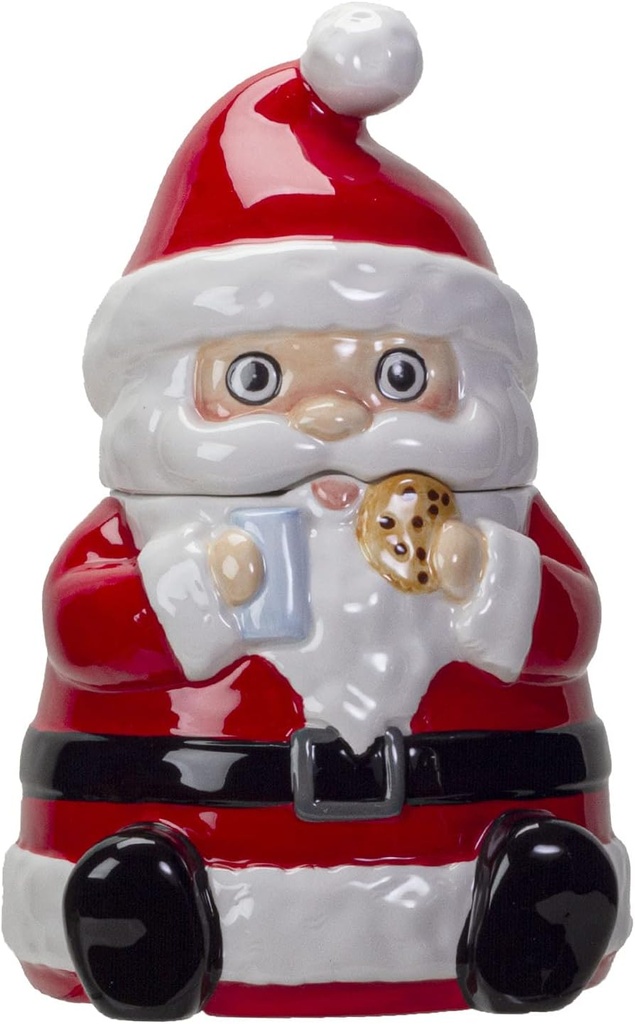 Pacific Giftware Xmas Christmas Santa Ceramic Cookie Jar