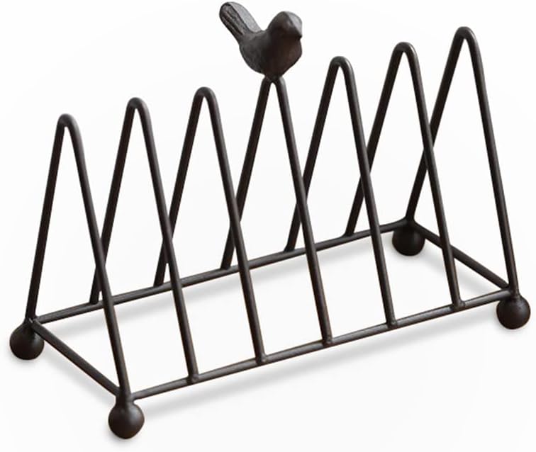 Cast Iron 7 Place Metal Plate Stand,Vintage Plate Holder Dish Rack