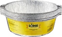 Lodge Silver 12 Inch Aluminum Foil Dutch Oven Liner - 100% Recyclable Dutch Oven Liner - Easy Camp Cooking Cleanup - 12 Pack