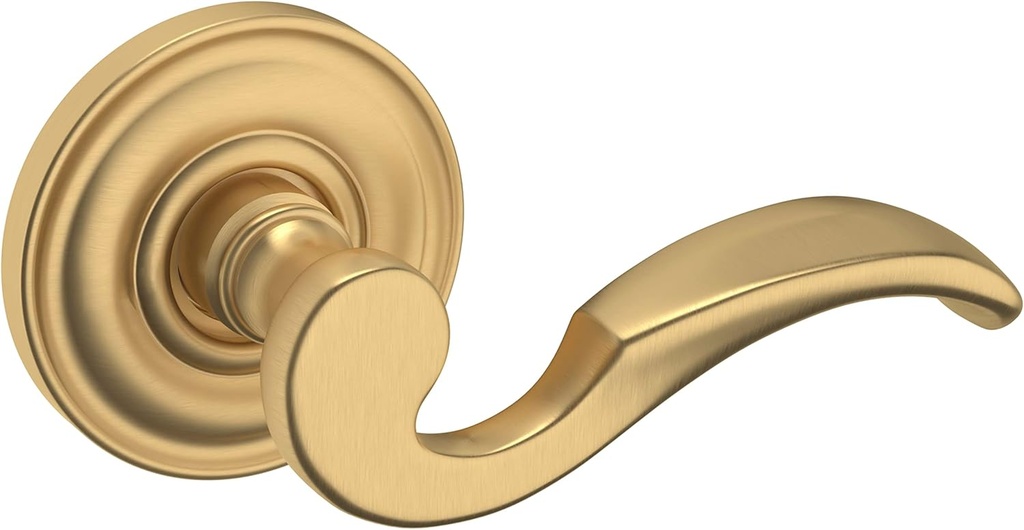 Baldwin 5152.Pass 5152 Passage Door Lever Set with 5048 Rose from The Estate Collection - Vintage Brass