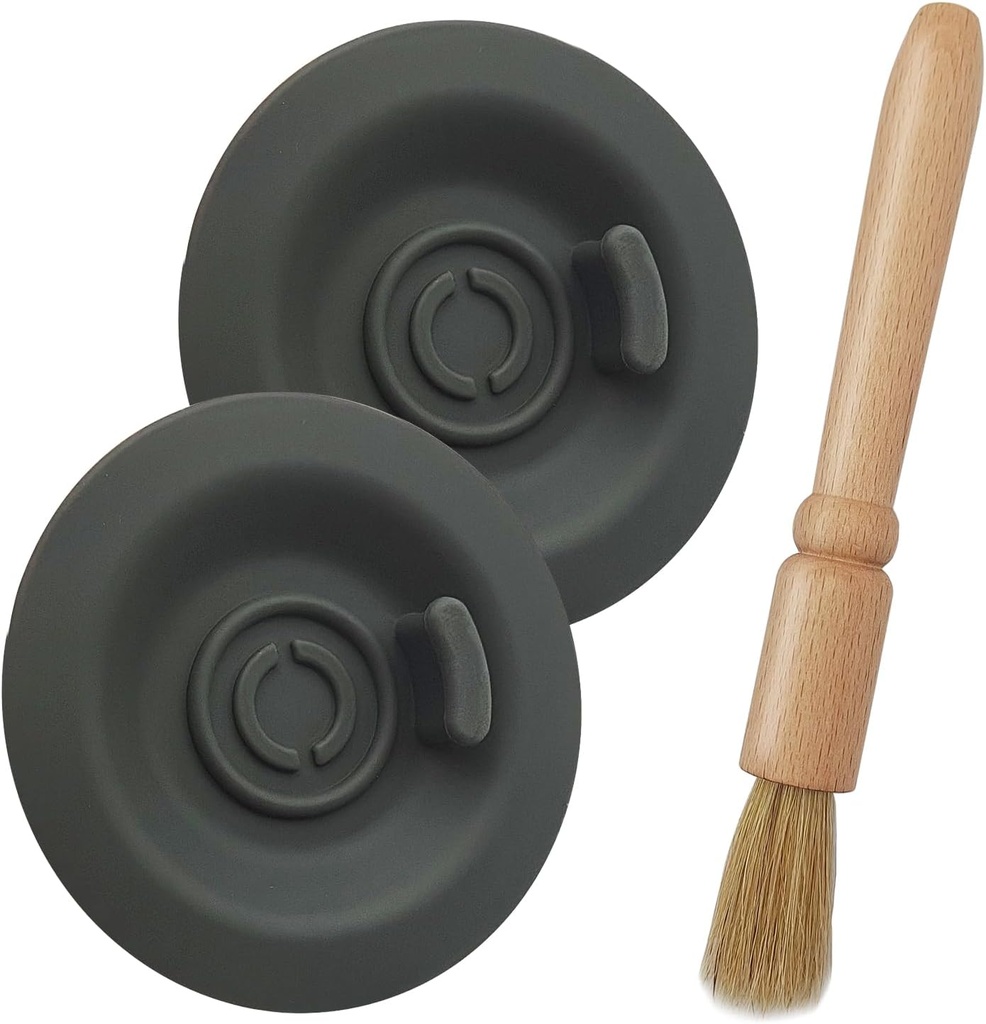 2 Pack 54mm Espresso Cleaning Disc + 1 Coffee Grinder Cleaning Brush, Compatible With Select Breville Espresso Machines Backflush Disc