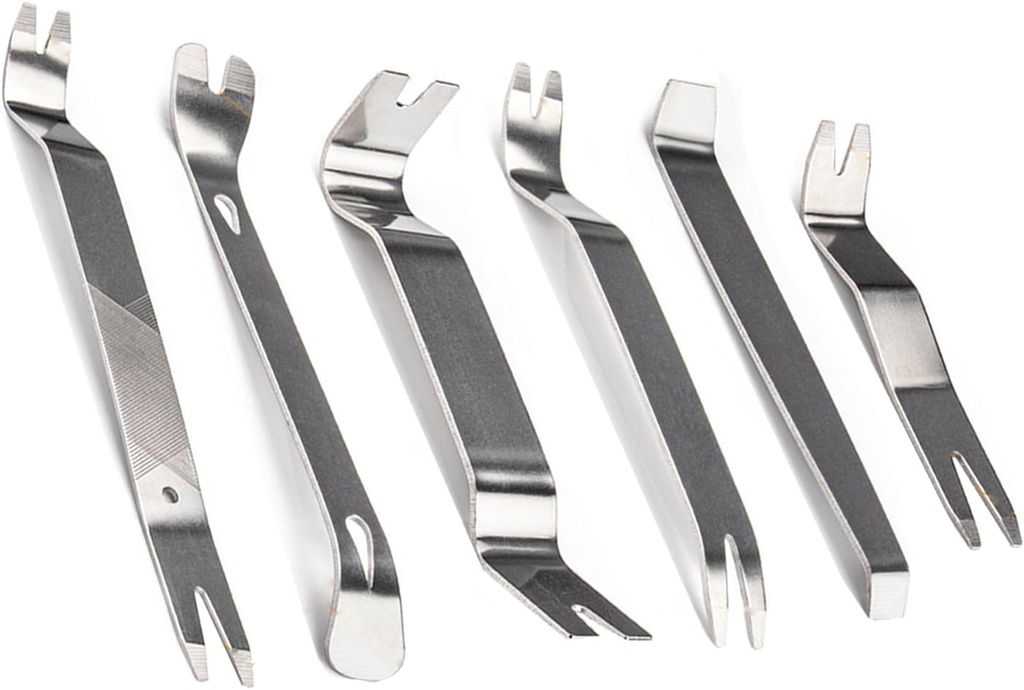 6PCS Paver Tool Stainless Steel, Paver Removal Tool, Steel Paver Extractor Tool for Garden Lawn Patio Yard Blocks Construction