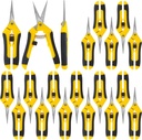 20 Pack 6.5 Inch Garden Pruning Scissors, Hand Pruner with Stainless Steel Blades, Sharp Point Gardening Shears Cutter, Gardening Pruning Shear, Supplies & Accessories(Yellow)