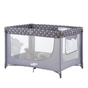 Pamo Babe Portable Crib Baby Playpen with Mattress and Carry Bag Grey