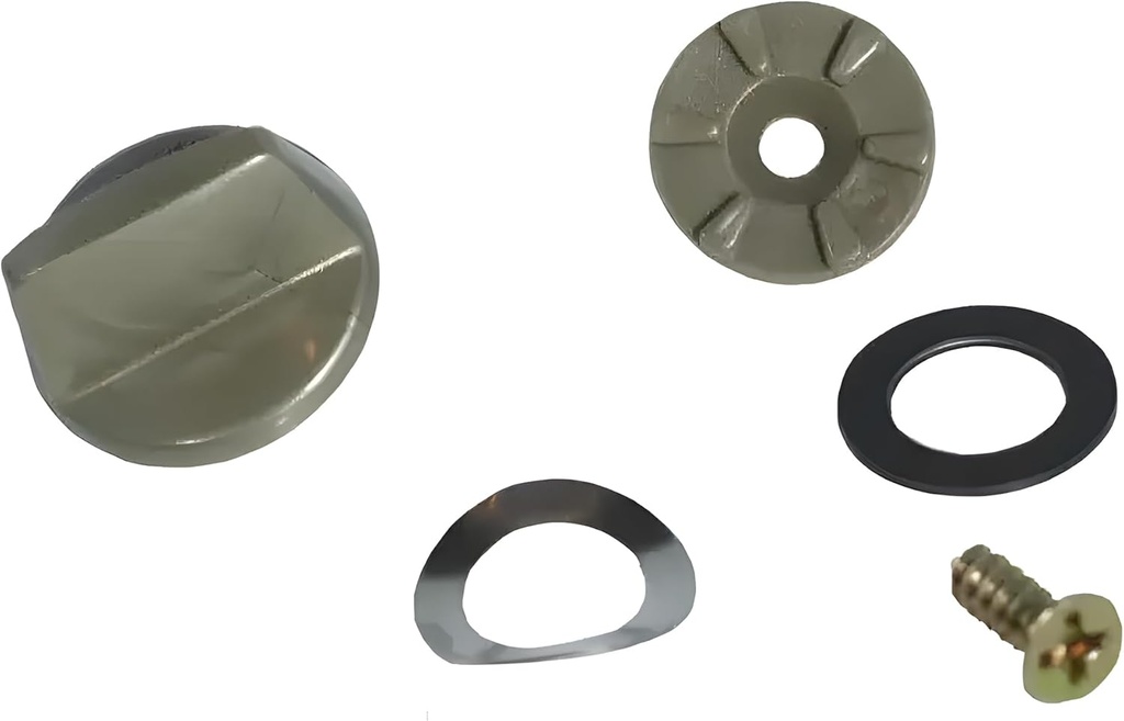 Brixwell Control Knob, Plastic Construction, Bronze Finish, 3/4" Diameter, 5/8" Plastic Washer, 9/16" Metal Washer, Replacement Window Crank, Operator Handle Knob