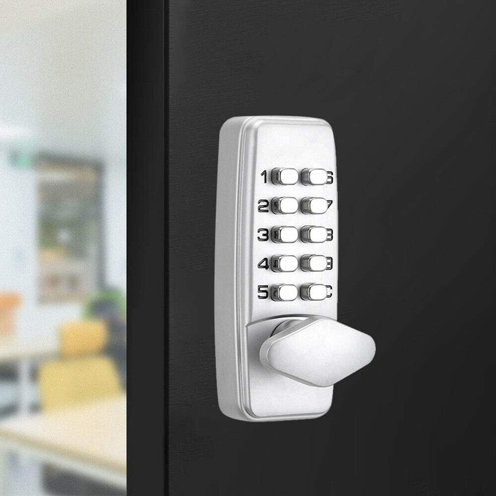Mechanical Keyless Door Lock Keypad Digital Code Safety Door Knobs Digital Door Lock Keyless Entry Exterior Mechanical Code Electronic Combination