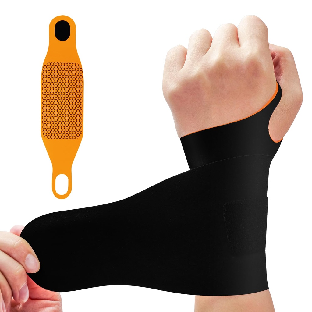 DR.SPRING Adjustable Wrist Brace & Wrist Protector for Carpal Tunnel, Arthritis & Tendonitis & Wrist Pain Relief, Breathable Moisture-Wicking Fabric with Durable hook-and-loop straps