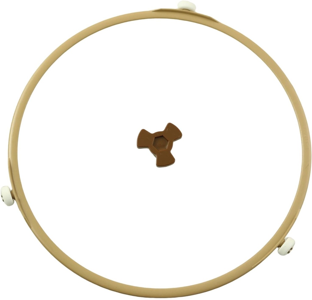 RLECS Microwave Turntable Round Bracket with Swivel with 14mm Roller 8.66 inch OD Microwave Roller Bracket Tray Support Bracket Ring Microwave Glass Turntable Coupler