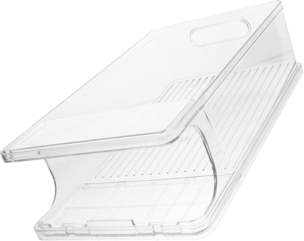 Stackable Beverage Can Organizer for Fridge Rolling Drink Holder for Soda and Beer Design for Home Kitchen Rv and Pantry Storage