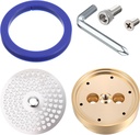 Funrous Brass Tune up Kit Compatible with Gaggia Classic Ga200im Precision Shower Screen & Holder Group Head Replacement Kit for Coffee Machine with Silicone Gasket Stainless Steel Screws