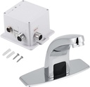 Hyuduo Automatic Sensor Bathroom Sink Faucet with Control Box, Touchless Hands Bathroom Water Tap, Chrome Finish, G1/2 Inch,washbasin Faucet