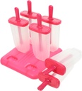 GLEAVI Cell Reusable Ice Lolly Makers with DIY Ice Cream Molds Rosy Create Healthy Treats Anytime for Juices Yogurt and Pudding