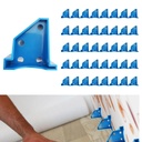 40PCS Flooring Spacers, Laminate Flooring Installation Kit with 1/4” & 1/2” Gap, Wood Flooring Accessories for Laminate, Vinyl Plank, Tiles, Hardwood, Floating Flooring, Blue