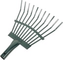 VICASKY Metal Garden Hand Rake Gardening Rake Tool for Lawns Weeding for Home Outdoor Activities