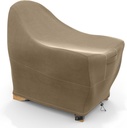 KHOMO GEAR Waterproof Patio Adirondack Chair Cover Size 32W x 34D x 36H Outdoor Furniture Cover Weatherproof Heavy Duty (Brown)