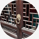 Antique Gold Round Door Knocker - Handcrafted Metal Garage Handle for Front Gate Courtyard Farmhouse & Cottage Home Decor - Vintage Style Entrance Accessory