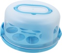 Small Cake Storage Box Locking Lid Plastic Muffin Carrier Cake Carrier for Travel Cupcake Box