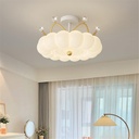 Nordic Modern Flower-Shaped LED Ceiling Lamp - Stylish & Artistic for Bedroom, Girls' Room, Study & Kindergarten Decoration (Style 26)