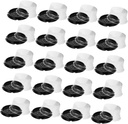 ABOOFAN 100Pcs Transparent Cake Box Clear Plastic Cake Carrier for Home Party Bakery Shop for Weddings Showers and Festivals Compact Dessert Packaging for Safe Food Storage