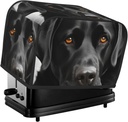 Black Dog Toaster Covers 2 Slice Bread Machine Covers Quilted Toaster Dustproof Cover Small Washable Appliance Covers Bread Maker Protective For Kitchen Small Appliance