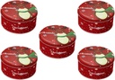 5pcs Christmas Tinplate Candy Box Organizer Festive Designs for Storing Treats Mints and Goodies for Holiday Parties and Giving