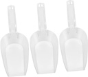 GLEAVI 3pcs Thickened Acrylic Ice Scoops Food Shovels Multi-Functional Kitchen Utensils for Baking Cooking Serving Sturdy Ice Scooper for Home Use