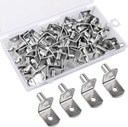 50 Pcs Shelf Pegs Pins，1/4 Inch Upgraded Diameter L-Shaped Perforated Nickel Plated Shelf Pins, Cabinet Shelf Pegs for Shelves, Shelf Support for Bookshelf Kitchen Cabinet Shelf Pegs.