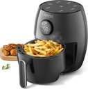 Topzee Small Air Fryer, 2.1QT Mini Compact 4-in-1 Air Fryer for 1–2 People, 98% Less Oil, Adjustable Temp & 60Min Timer, Quiet, Nonstick Dishwasher Safe, BPA-Free, Dark Grey