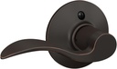Schlage F170 ACC 716 LH Left Handed Accent Door Lever, One Sided Non-Turning Dummy Door Handle, Aged Bronze
