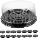 BESTYASH 20pcs Cake Boxes Cake Carrier Lid for Transport Cheesecake Holder Box Airtight Dessert Containers for Baking Pastry Container Lid