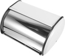 Stainless Steel Bread Box for Kitchen Countertop Mirror Finish Bread Storage Holder with Special Design Lid to Keep Fresh and Organized