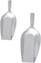 Luxshiny 2pcs Aluminum Thicken Ice Shovel Candy Scoops Icecream Scoops for Home Bar Party