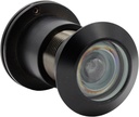 Safety Security One Way Front Door Viewer with 220 Degree Angle, Heavy Duty Peephole Made by Brass with Privacy Cover, Black, Pack of 1