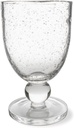 TAG Bubble Glass Goblet 10 oz Beverage Glassware for Dinner Party Wedding Bar Clear