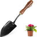 Garden Hand Trowel, Heavy Duty Stainless Steel Garden Shovel with Walnut Handle, Small Gardening Tools for Planting, Digging and Wedding