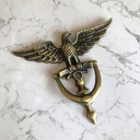 Antique Door Knocker Zinc Alloy Eagle Door Knocker for Front Door Home Decor Ring Furniture Handle Hardware Knocker