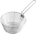 Stainless Steel Deep Fryer Basket – Detachable Handle, Round Wire Mesh for French Fries, Chips & Food Serving – Food Grade, Dishwasher Safe (8 Inch)
