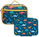 Wildkin Kids Lunch Box Bag Bundle with Bento Box (Jurassic Dinosaurs)