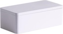 Food Storage Containers Tin Box with Airtight Lids Kitchen Pantry Organization Metal Box, Ivory White, S