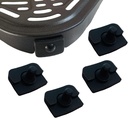 4PCS Air Fryer Rubber Bumpers for COSORI 6.8 Quart Air Fryers, Upgraded Air Fryer Silicone Rubber Feet, Rubber Tabs, Rubber Tips, Rubber Stoppers for COSORI 6.8QT Air Fryer Tray