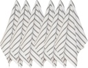 Now Designs Basketweave Kitchen Towel London Gray Stripe, Set of 6 140422