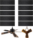 10 Pack Ceiling Fan Filters for Blades - Ceiling Fan Air Purifier Pads - Activated Coconut Carbon Fan Filter for Ceiling Fan - Ceiling Fan Accessories Dust Catcher