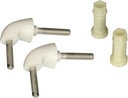 Bemis 7BHK84 000 Toilet Seat Hinge/Hardware Kit, White