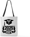 CafePress Caduceus Medical School Graduate Class Of 2025 18"x18" Reusable Grocery Shopping Sling Tote Bag